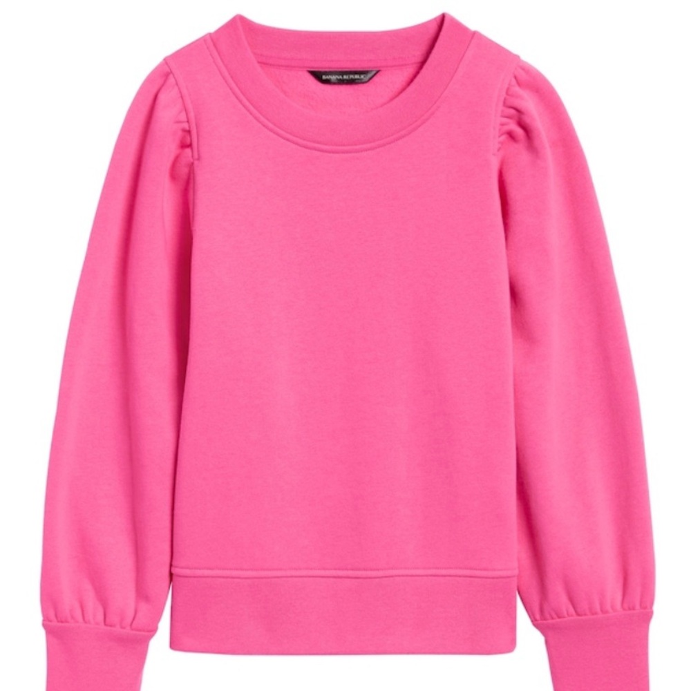 Banana Republic puff-sleeve sweatshirt